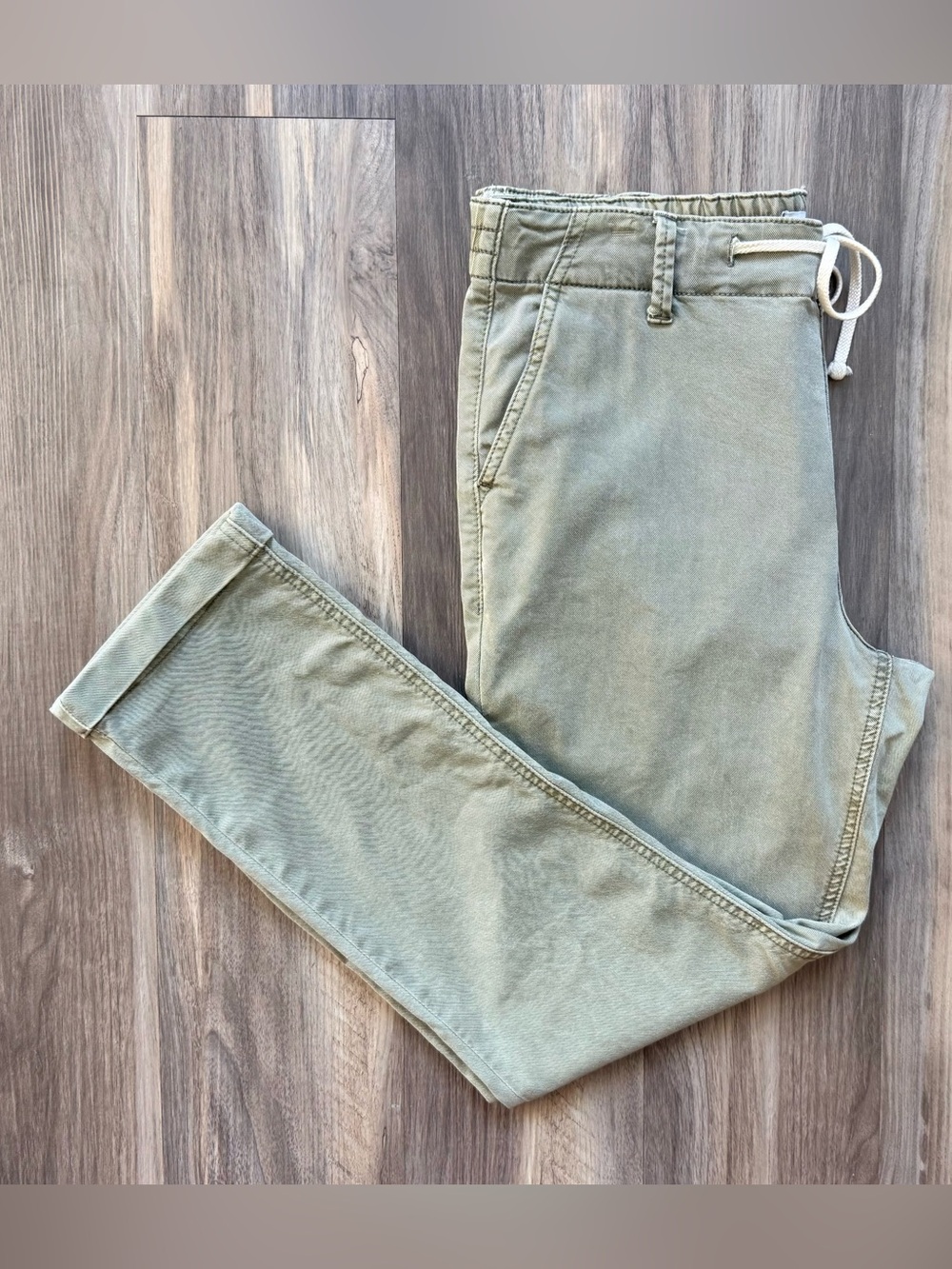 PAIGE Christy Vintage Coastal Green Pants Size 28 - Picture 7 of 13